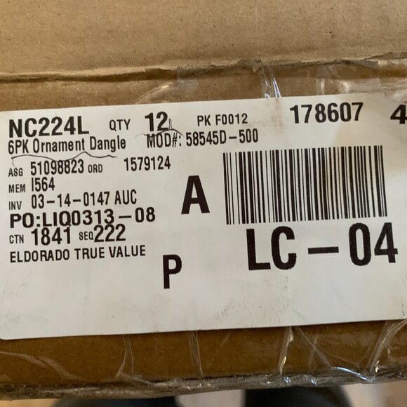 Beaded Ornament Dangling Decorations One box of 12 sets of 6 dangles - Picture 8 of 11